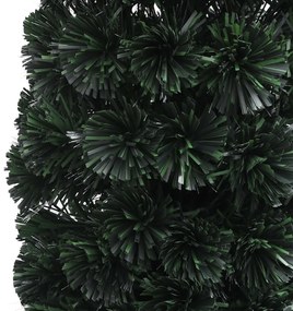Árvore de Natal artificial fina c/ suporte 120 cm fibra ótica