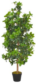 Planta loureiro artificial com vaso 120 cm verde