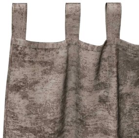 Cortinas de Veludo 2 peças com Ilhós Cappuccino 245x140 cm