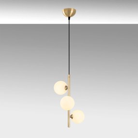 Candeeiro Chandelier Domino – Dourado – 36 x 36 x 46 cm