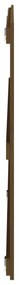 Cabeceira de parede 204x3x90 cm pinho maciço castanho-mel