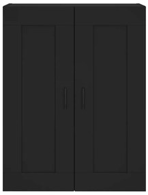 Armário alto 69,5x34x180 cm derivados de madeira preto