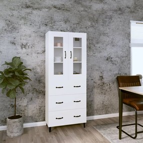vidaXL Armário alto 69,5x34x180 cm derivados de madeira branco