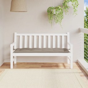 Almofadão p/ banco de jardim tecido oxford cinza-acastanhado