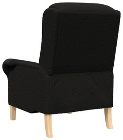 Poltrona Ergonómica Preta Tecido, Madeira Padrão Ergonómica