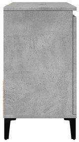 Móvel p/ lavatório 65x33x60 cm deriv. madeira cinzento cimento