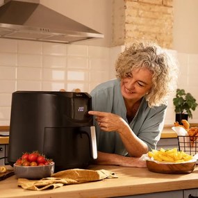 Fritadeira sem óleo Cecotec capacidade de 7,6 L Cecofry Absolute 7600 airfryer dietética digital e compacta sem óleo, com tecnologia PerfectCook