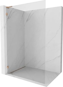 Mexen Lunar L parede de duche Walk-in esquerda 110 x 200 cm, transparente 8 mm, cobre escovado - 830L-110-000-65-00-L