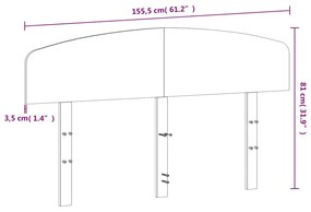 Cabeceira 150 cm madeira de pinho maciça branco