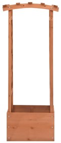 Vaso de treliça com arco 49x39x117 cm madeira de abeto