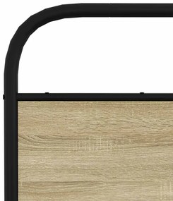 Estrutura cama s/ colchão derivados de madeira carvalho sonoma