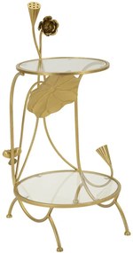MESA 2 PRATELEIRAS FLORES CM Ø 40x78