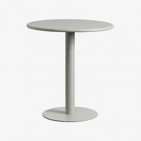 Mesa De Cozinha Redonda Ø70 Cm Em Ferro Mizzi Verde Cáqui - Sklum