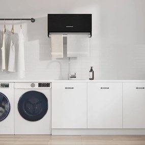 vidaXL Guarda-roupa com gaveta Carvalho Preto 70 x 32,5 x 35 cm