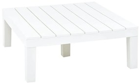 48827 vidaXL Mesa de jardim 78x78x31 cm plástico branco