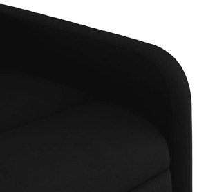 Poltrona reclinável elevatória tecido preto