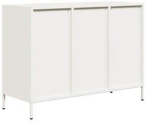Aparador 101,5x39x73,5 cm aço laminado a frio branco