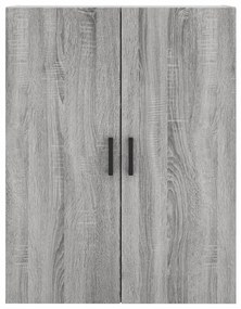 Armário alto 69,5x34x180 cm derivados de madeira sonoma cinza