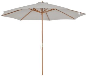 Chapéu de Sol de Jardim Ø300x250cm com Sistema de Polia Teto Ventilado