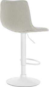 Banco de bar Lex Tecido creme