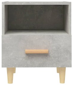 Mesas de cabeceira 2 pcs 40x35x47 cm cinzento cimento