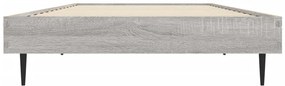 Estrutura cama 75x190 cm derivados de madeira cinzento sonoma