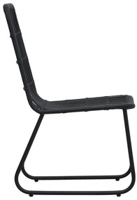3 pcs conjunto de jantar para exterior vime PE e vidro