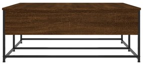 Mesa de centro 100x99x40 cm derivados madeira carvalho castanho