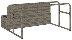 Armazenamento de bóias junto à piscina 110x100x57 cm vime PE