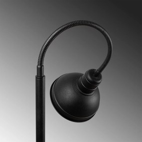 Candeeiro de Pé Lik – Preto e Dourado – 34 x 30 cm, Altura 150 cm