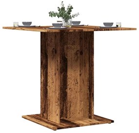 Mesa de jantar 80x80x75 cm derivados de madeira madeira velha