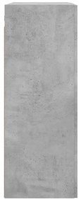 Armário de parede 69,5x34x90 cm deriv. madeira cinzento cimento