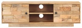 Móvel de TV 116x30x35 cm madeira de mangueira maciça