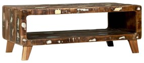 vidaXL Mesa de Café 90x50x35 cm Madeira Recuperada Sólida