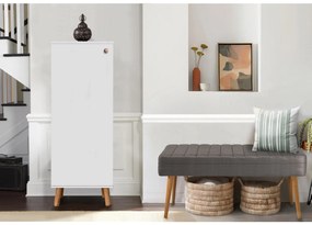 Conjunto de Mobiliário de Entrada Vegas – Branco e Cinzento – Sapateir