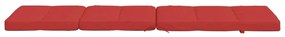 Almofadões p/ cadeira de terraço 2 pcs tecido oxford vermelho