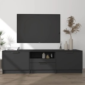 Móvel para TV 140x35x40 cm madeira processada preto