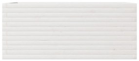 Vaso/floreira de jardim 110x60x45,5 cm pinho maciço branco