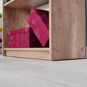 Estante “Verona” — 64x26x182 cm — Design Moderno em Nogueira Clara com