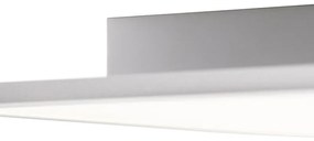 Painel LED de aço 120 cm incl. LED com controlo remoto - Liv Moderno