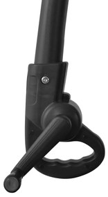 Guarda-sol cantilever com poste de aço 300 cm antracite