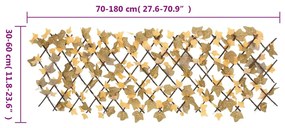 Treliça de ácer artificial extensível 5 pcs 180x60 cm laranja
