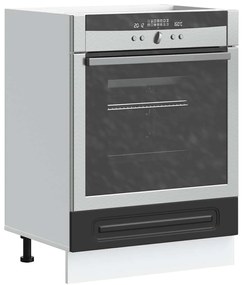 Armário forno Kalmar derivados de madeira preto