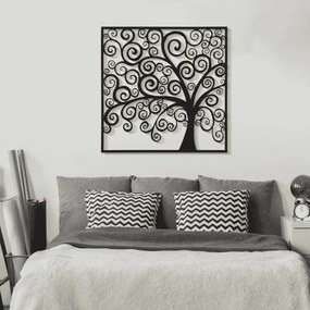 PAINEL DE PAREDE DE FERRO TRÊS PLUS 100X1X100 CM PRETO