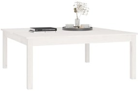 Mesa de centro 100x100x40 cm pinho maciço branco