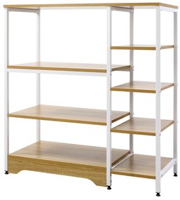 Estante com Prateleiras – Modelo Oslo – 90x40x95 – Madeira – 6 Níveis