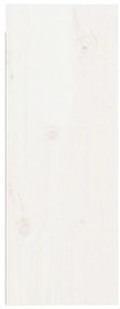 Mesas de cabeceira 2 pcs 30x30x80 cm pinho maciço branco