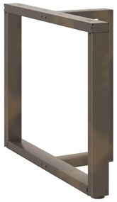 Pés de mesa de jantar em forma de T, 2 peças, preto, 90x35x(72-73) cm,