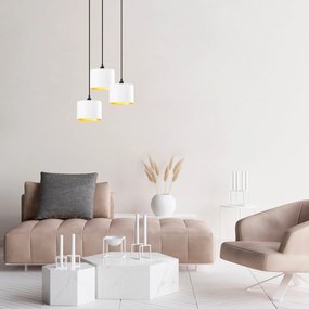 Candeeiro Berceste – Branco – 40 cm de diâmetro, 111 cm de altura