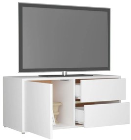 Móvel de TV 80x34x36 cm contraplacado branco